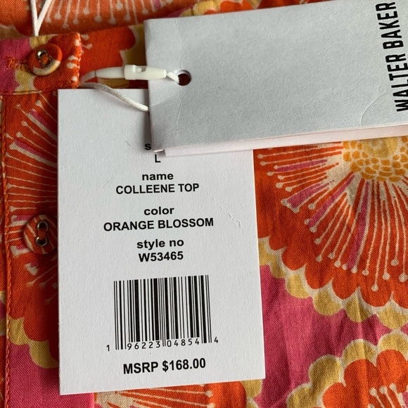 Walter Baker, Colleene top, orange blossom, ladies size XL - Picture 3 of 6